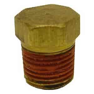 1/4 NPT BRASS PLUG Package of 25
