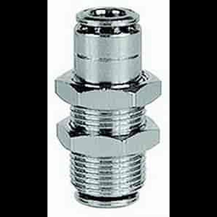 BULK HEAD UNION 1/4IN. Package of 25