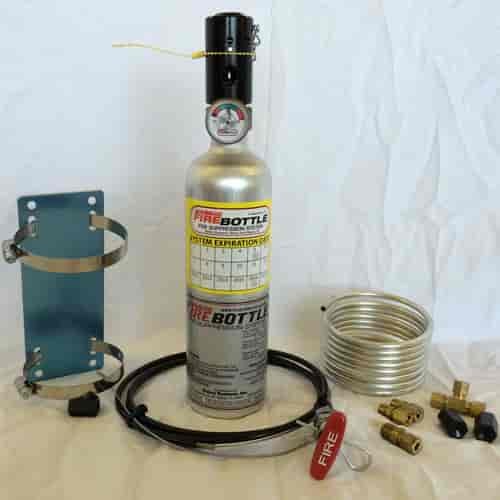 Fire Safety System with 2.5 lbs. Bottle 5" Manual Pull Cable