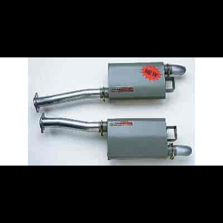 1986-93 Mustang, with Warlock Turbo Mufflers