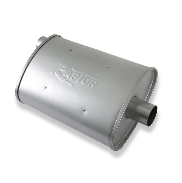 Raptor Turbo Muffler for Universal 2.00 In. Inlet/Outlet Applications [Painted]