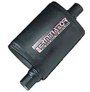 Terminator Muffler for Universal 2.5 In. Inlet/Outlet Applications [Aluminized Steel]