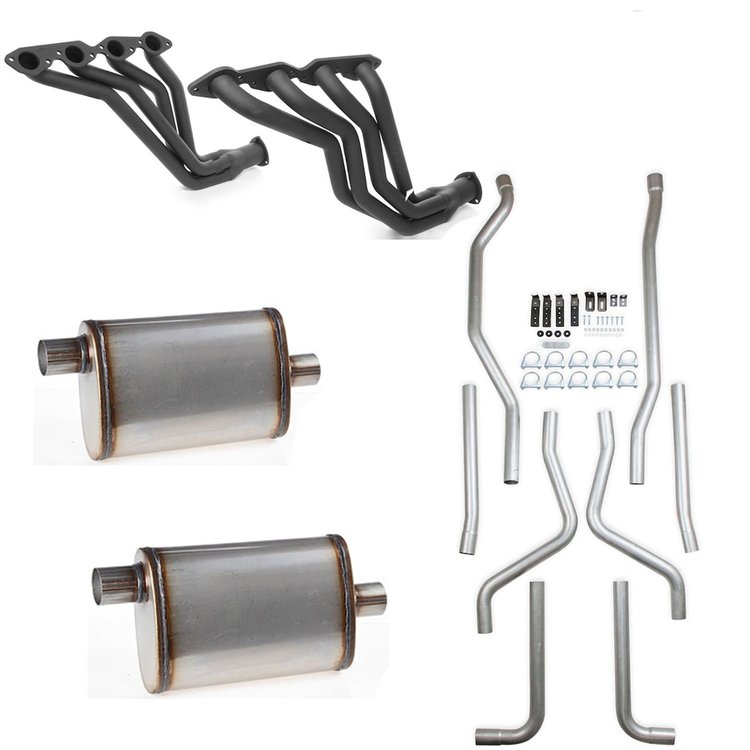 /JEGS Complete Exhaust Kit for 1973-1974 GM 4WD Trucks