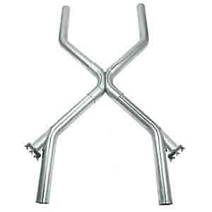 Universal X-Pipe with Cutouts 3" diameter
