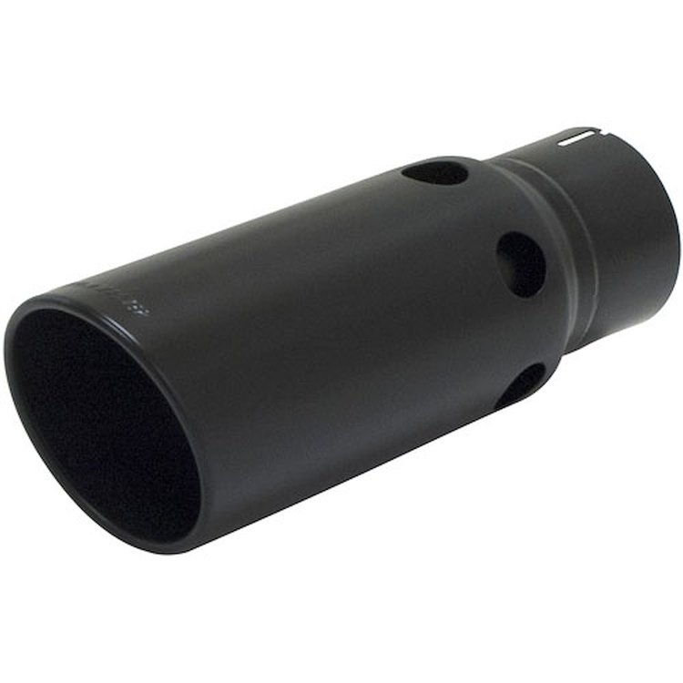 Black Ceramic Coated Stainless Steel Exhaust Tip Clamp-On