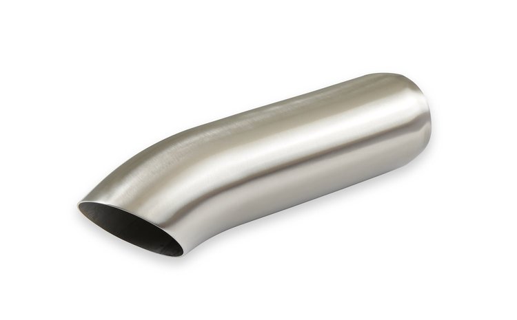 Brushed Stainless Steel Exhaust Tip Weld-On