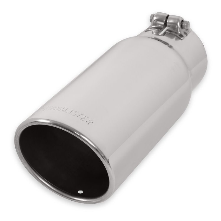 Clamp-On Polished Stainless Steel Exhaust Tip