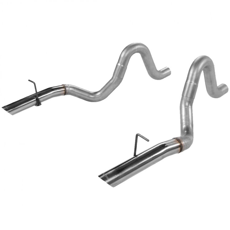 Tailpipes Aluminized Steel 1987-1993 Mustang LX 5.0L