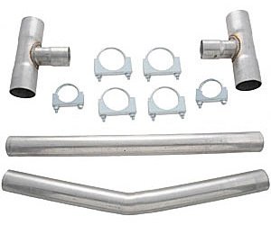 Universal H-Pipe Mid-Pipe Kit 2.5" Tubing