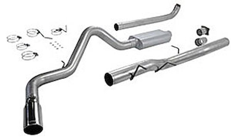 17349 American Thunder Cat-Back Exhaust System 2001-2006 GM Silverado/Sierra HD 6.6L