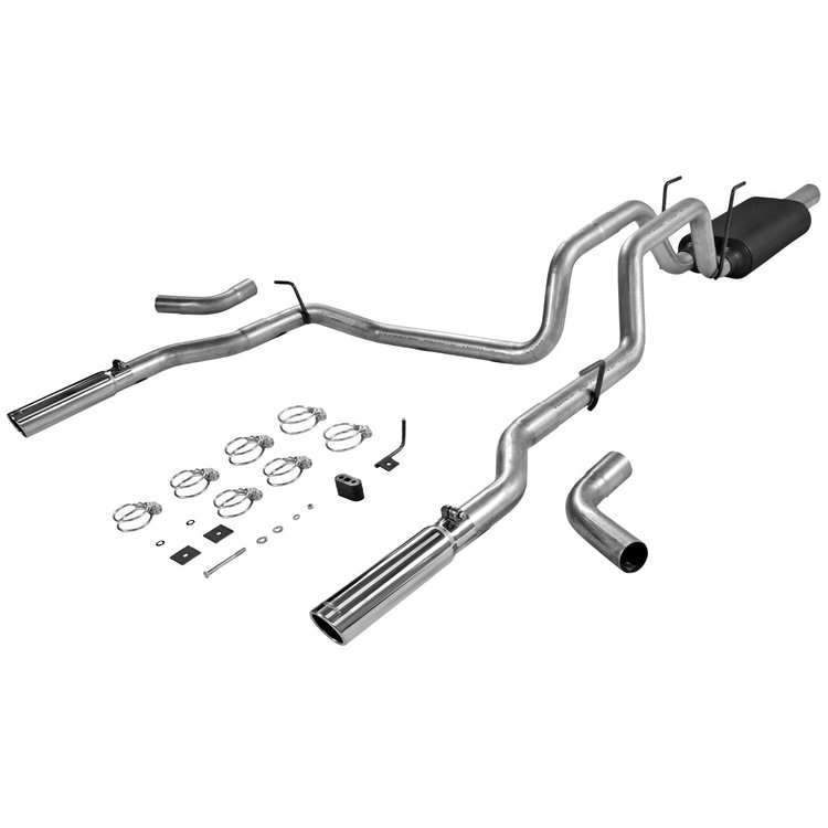 17424 American Thunder Cat-Back Exhaust System 2006-2008 Dodge Ram 1500 4.7L