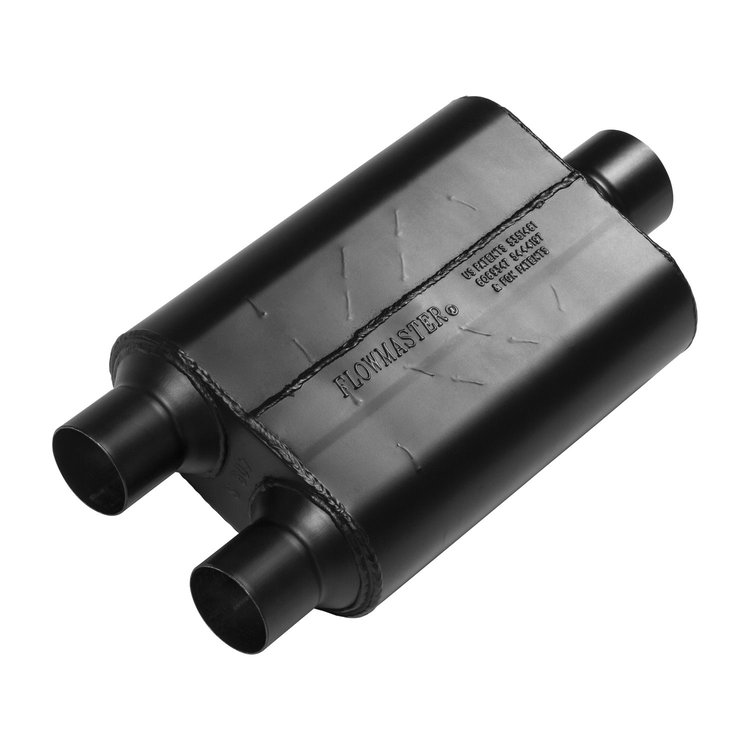 40 Series Original Muffler Dual In/Center Out: 2.500 in./3 in.