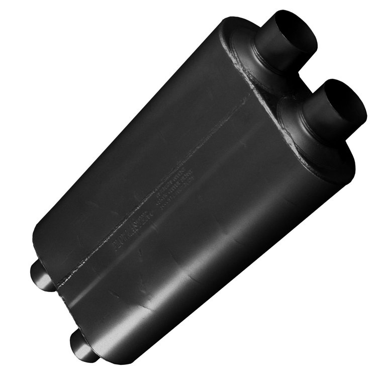 50 Series Big Block Muffler Dual In 2.75"/Dual Out 2.5"