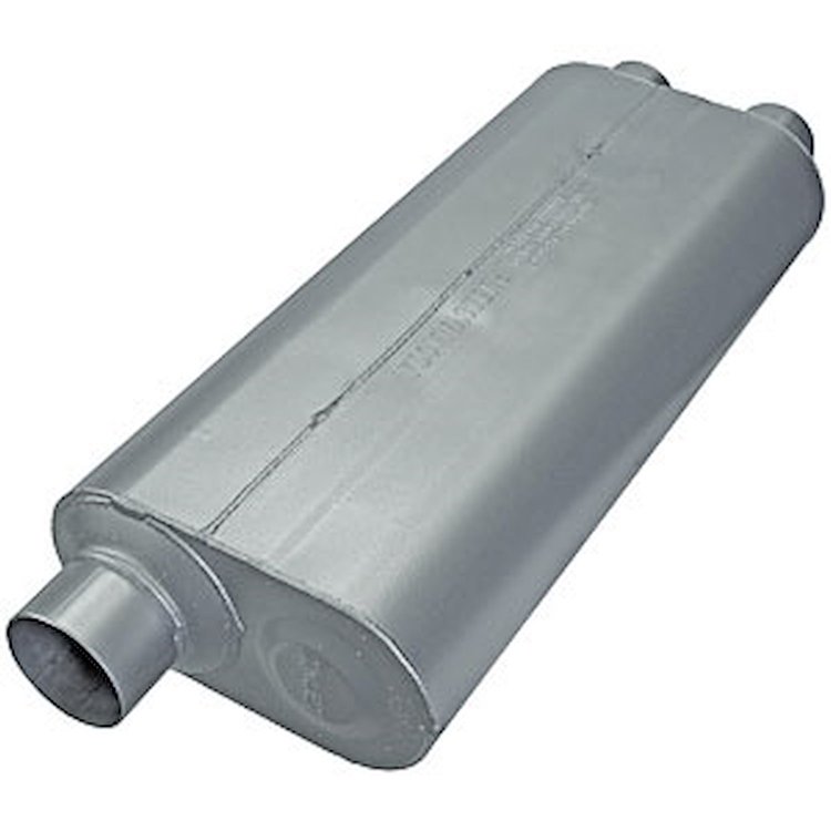 70 Series Big Block II Muffler Offset In 3"/Dual Out 2.5"