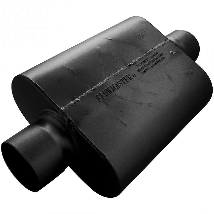 30 Series Delta Force Race Muffler Center In/Center Out: 4"