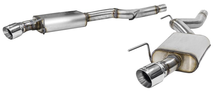 FlowFX Axle-Back Exhaust System 2015-2018 Ford Mustang 2.3L Ecoboost/3.7L V6 Base/Fastback/Convertible