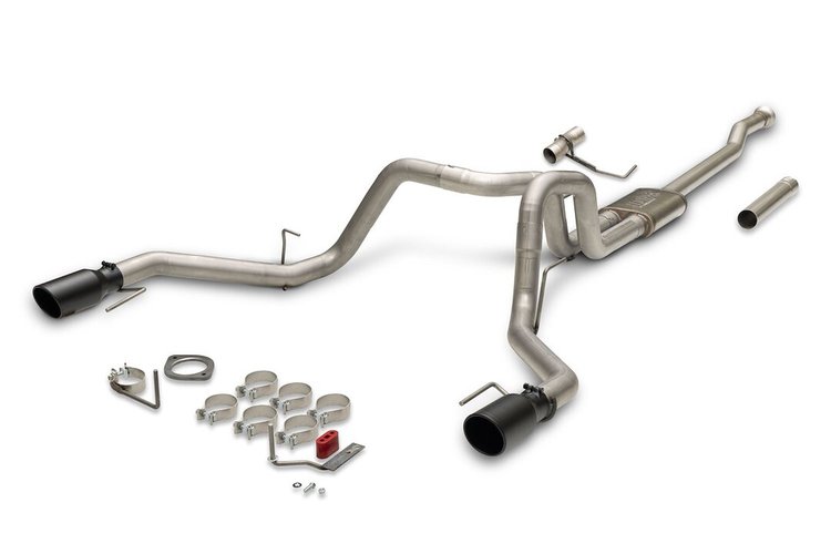 718170 FlowFX Cat-Back Exhaust System Fits Select Ford F-150 2.7/3.5/5.0L & PowerBoost Engines, w/ Factory Dual Tailpipes