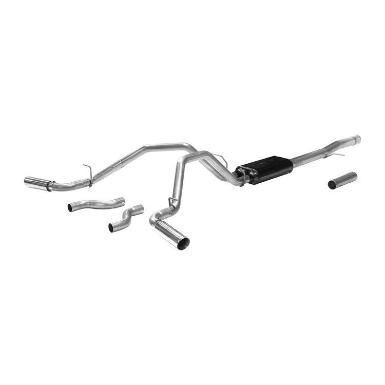 817602 American Thunder Cat-Back Exhaust System 2011-2018 GM Silverado/Sierra 1500 6.2L (Crew/Double Cab)