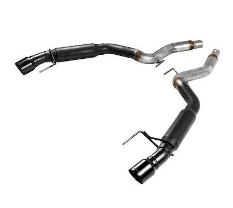 Outlaw Axle-Back Exhaust System 2015-2017 Ford Mustang 5.0L V8 - Black Tips