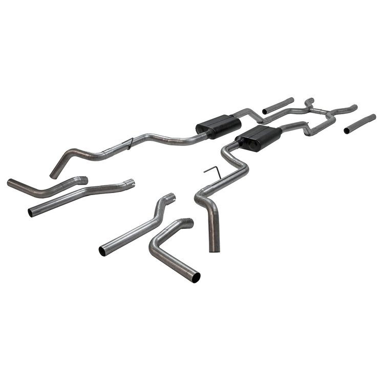 817937 American Thunder Header-Back Exhaust System 1963-1966 GM C10/1000 Series Pickup Truck 2WD V8, Short and Long Bed