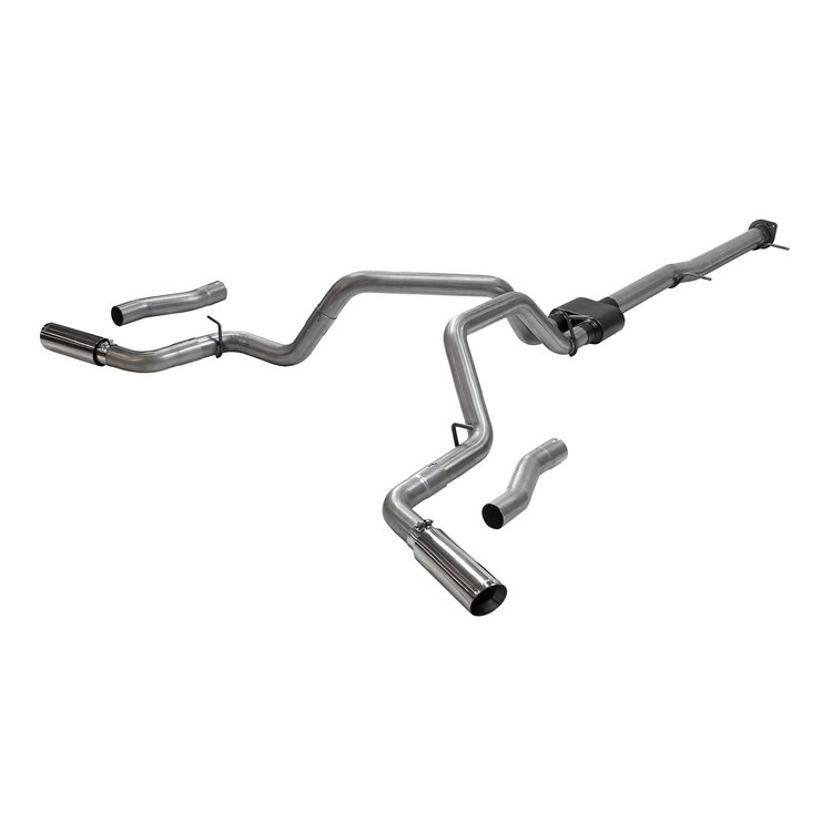 Outlaw Cat-Back Exhaust System fits Select Chevy Silverado, GMC Sierra 2500HD/3500HD Pickup Truck 6.6L (Crew Cab)
