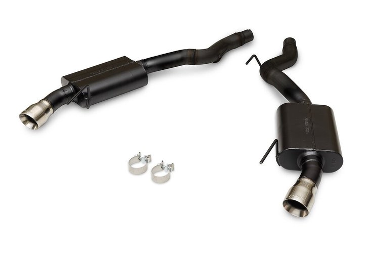 818162 American Thunder Axle-Back Exhaust System Fits Select Ford Mustang GT 5.0L/EcoBoost 2.3L [Dual Exit]