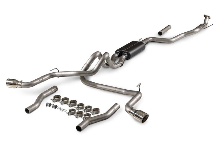 818176 American Thunder Cat-Back Exhaust System Fits Select Toyota Tacoma 2.4L, 2WD/4WD, All Wheelbases