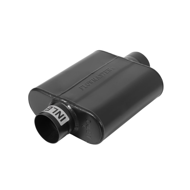 40 Series Delta Force Race Muffler Center In/Center Out: 2.5"