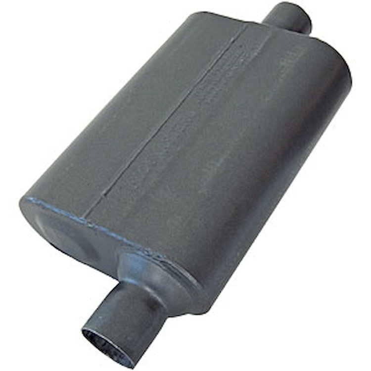 40 Delta Flow Muffler Offset In/Center Out: 2.25"