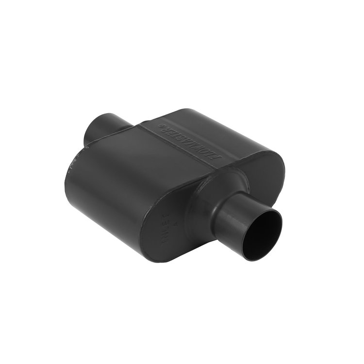 Super 10 Series Delta Flow Muffler Center In/Center Out: 2.5"