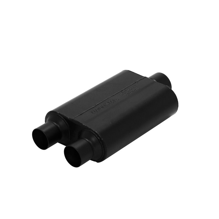 Super 44 Series Delta Flow Muffler Dual In 2.5"/Center Out 3"