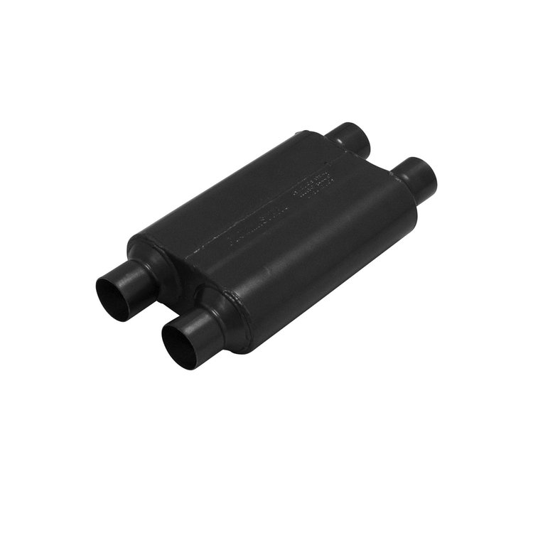 Super 44 Series Delta Flow Muffler Dual In 2.5"/Dual Out 2.5"