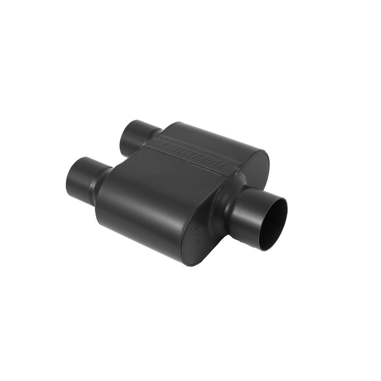 Super 10 Series Delta Flow Muffler Center In 3"/Dual Out: 2.5"