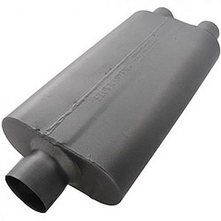 50 Delta Flow Muffler Center In 3"/Dual Out 2.25"