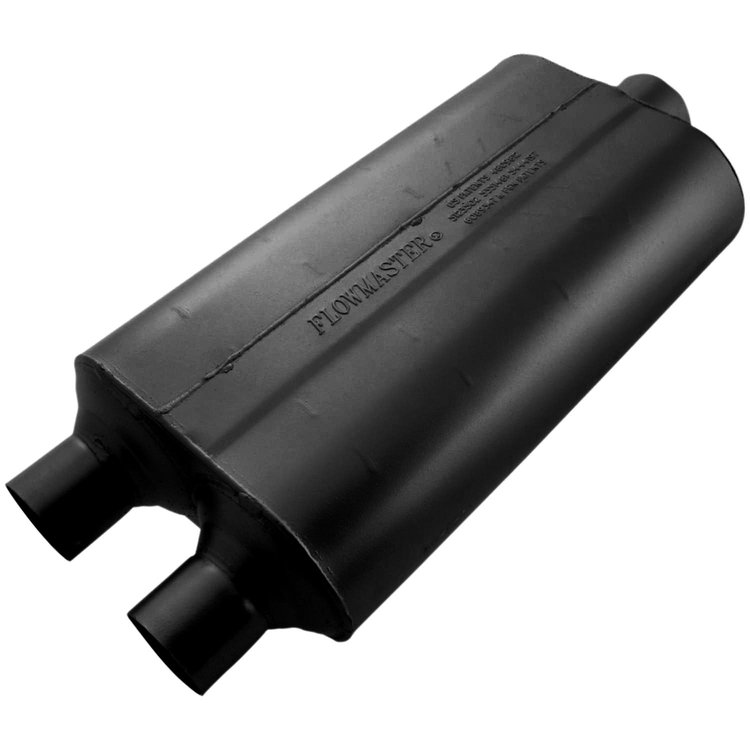 Super 50 Delta Flow Muffler Dual In 2.25"/Center Out 3"