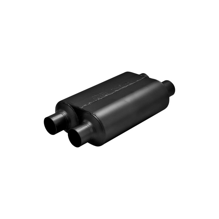 Super 40 Series Delta Flow Muffler Dual In/Dual Out: 2.5"