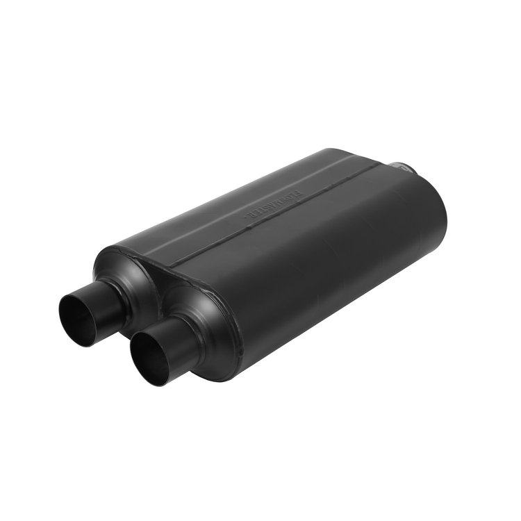 Super 50 Delta Flow Muffler Center In 3"/Dual Out 2.5"