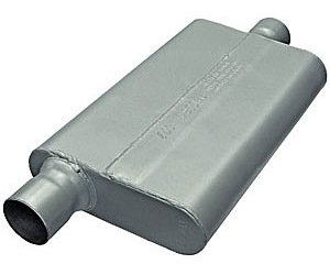 Slimline 50 Delta Flow Muffler Offset In/Center Out: 2.5"