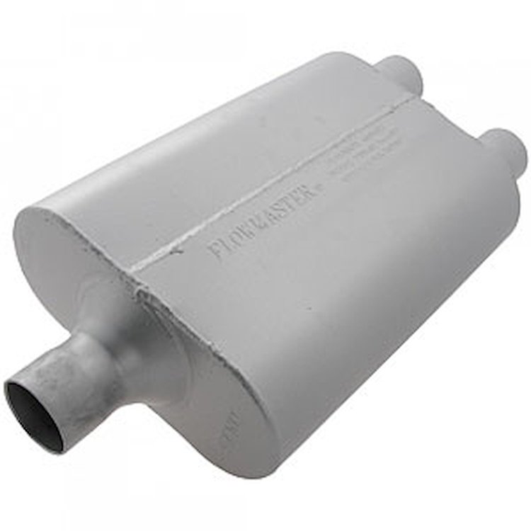 40 Delta Flow Muffler Center In/Dual Out: 2"
