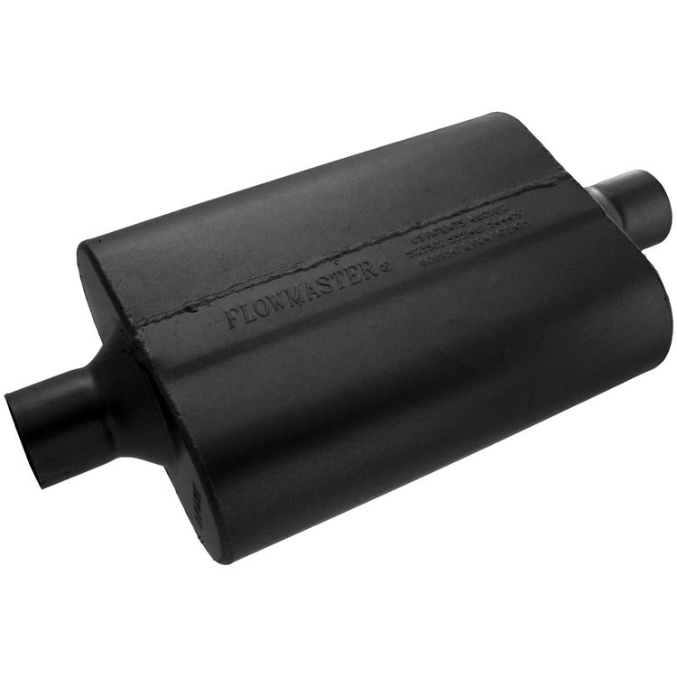 40 Series Delta Flow Muffler Center In/Center Out: 2.25"
