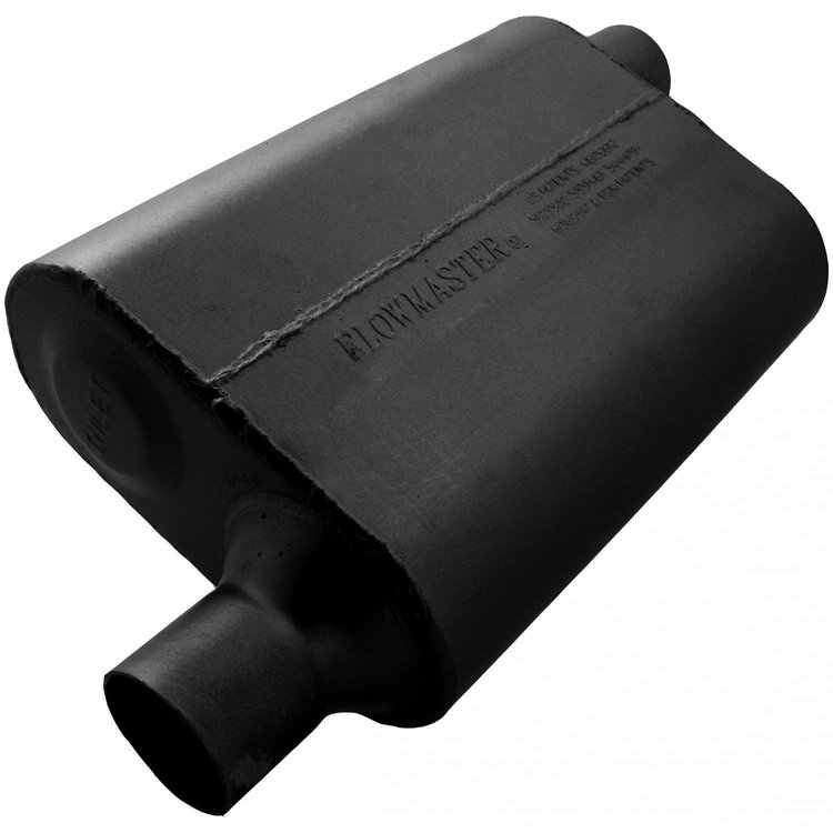 40 Series Delta Flow Muffler Offset In/Offset Out: 2.25"