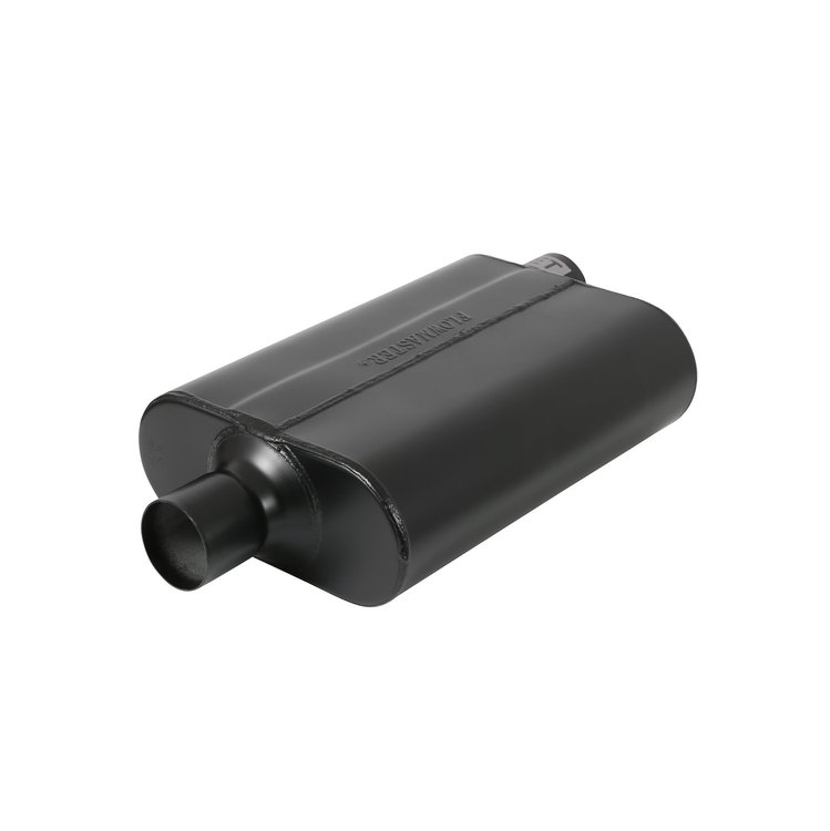 Super 44 Series Delta Flow Muffler Offset In/Center Out: 2.25"