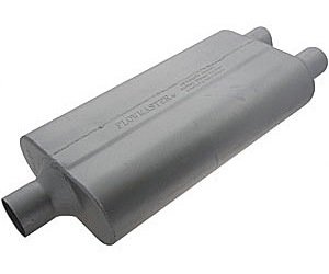 50 Delta Flow Muffler Center In 2.25"/Dual Out 2"