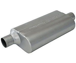 Slimline 50 Delta Flow Muffler Offset In/Center Out: 2.25"