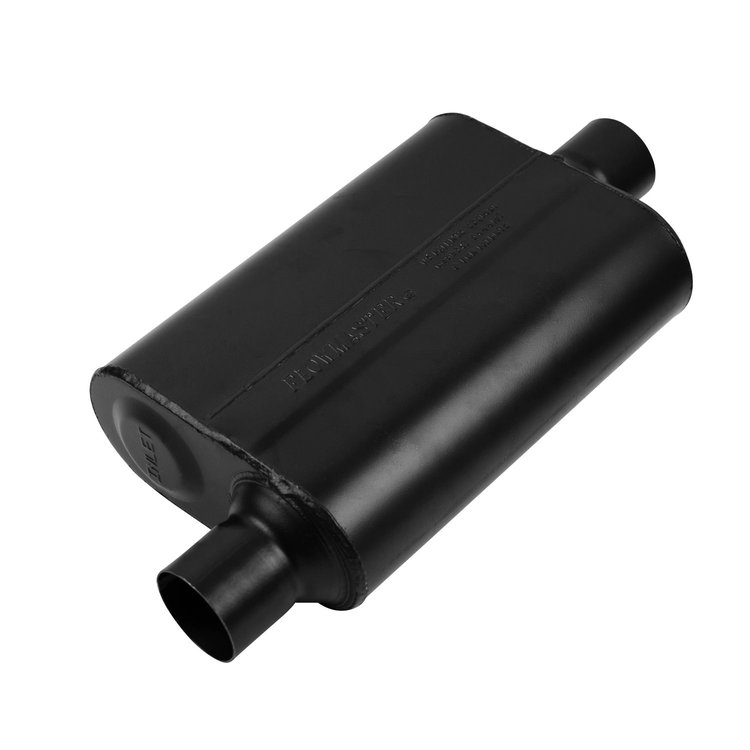 Super 44 Series Delta Flow Muffler Offset In/Center Out: 2.5"