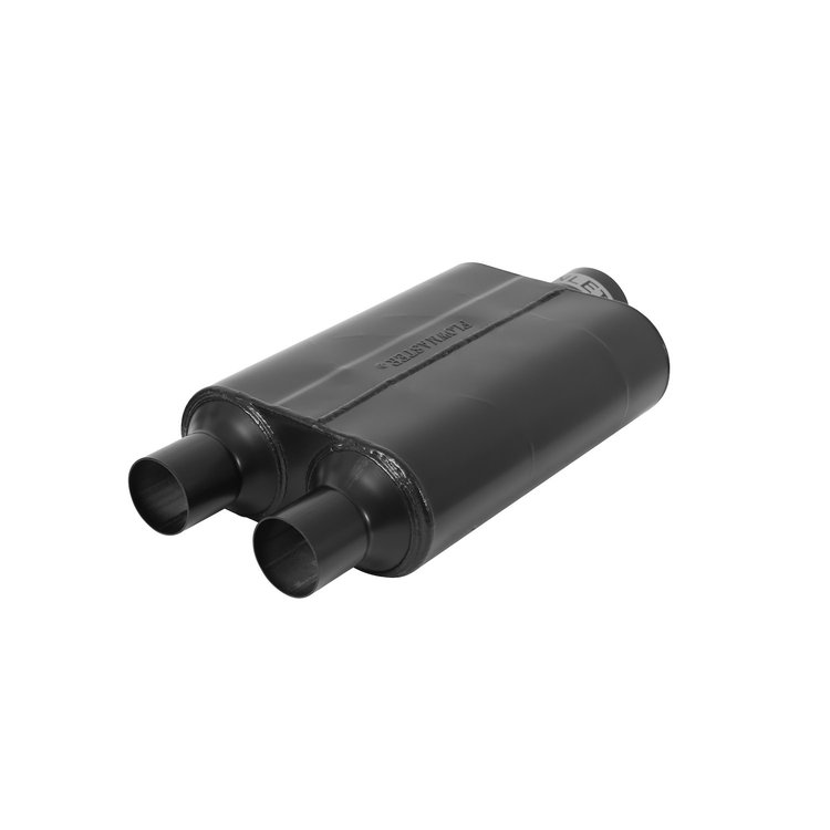 Super 44 Series Delta Flow Muffler Center In 3"/Dual Out 2.25"