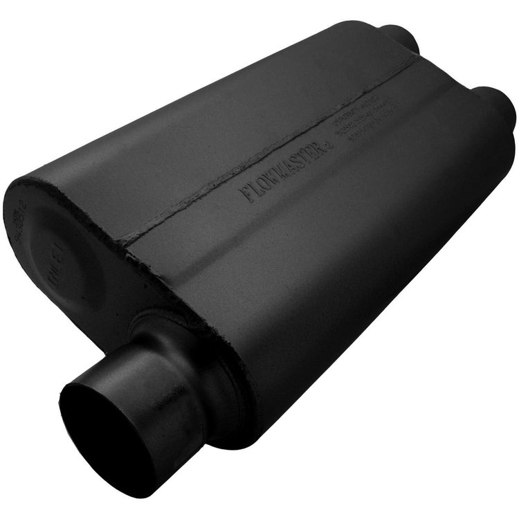 50 Delta Flow Muffler Offset In 3"/Dual Out 2.5"