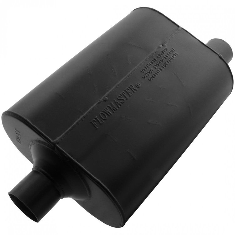 Super 40 Series Delta Flow Muffler Center In/Offset Out: 2.25"