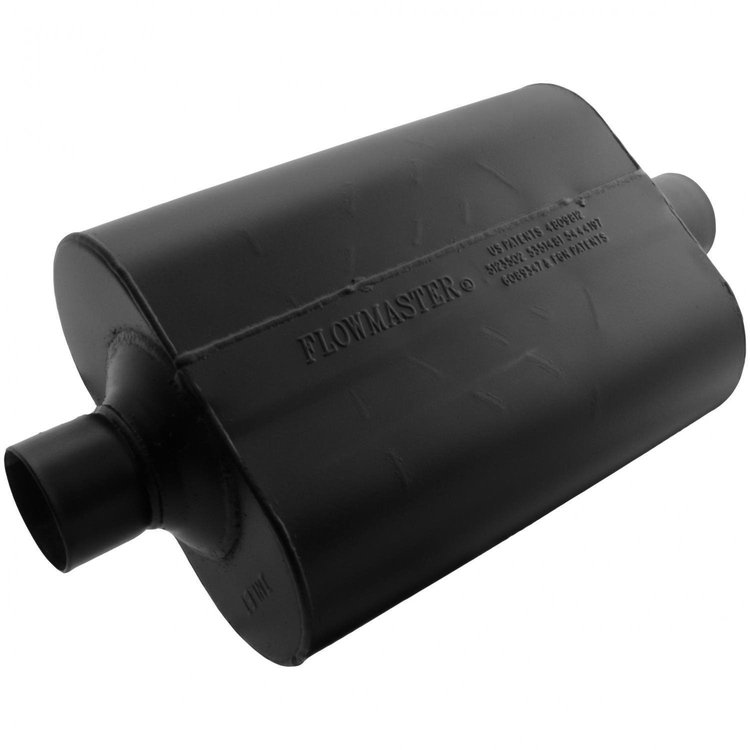 Super 40 Series Delta Flow Muffler Center In/Center Out: 2.5"