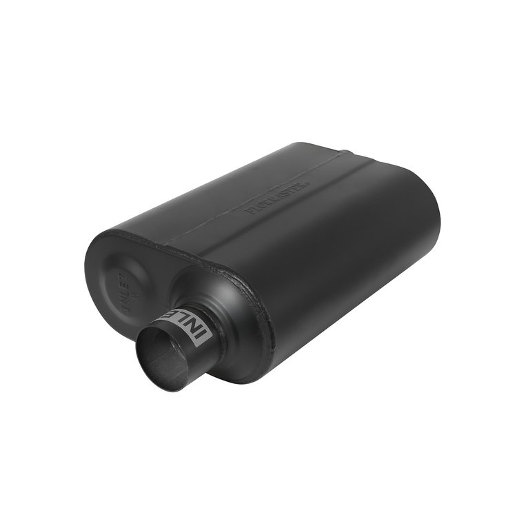 Super 40 Series Delta Flow Muffler Offset In/Offset Out: 2.5"